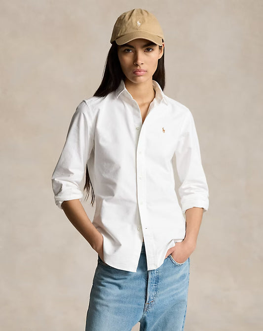 Slim Fit Oxford Shirt - - White