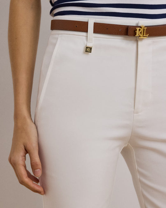 Stretch Cotton-Blend Pant - -
