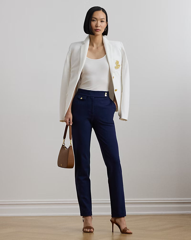 Ponte Ankle Pant - -