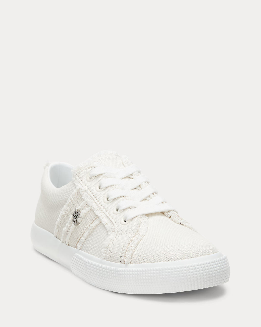 Janson Frayed Canvas Sneaker - - White