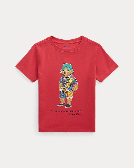 Polo Bear Cotton Jersey Tee - - Red