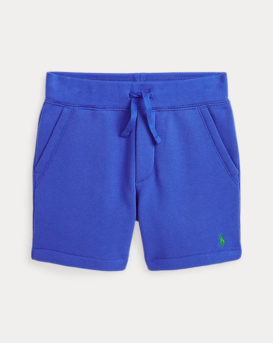 Fleece Drawstring Short - - Blue