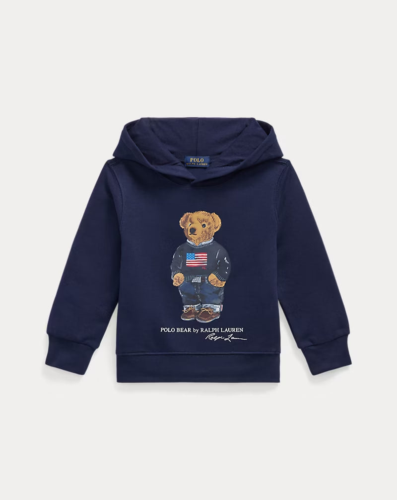 Polo Bear Fleece Hoodie - - Navy