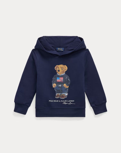 Polo Bear Fleece Hoodie - - Navy