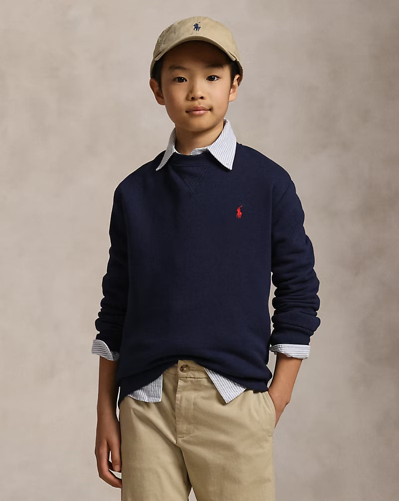 Fleece Sweatshirt 8-20 - - Navy