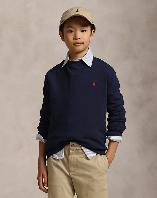 Fleece Sweatshirt 8-20 - - Navy