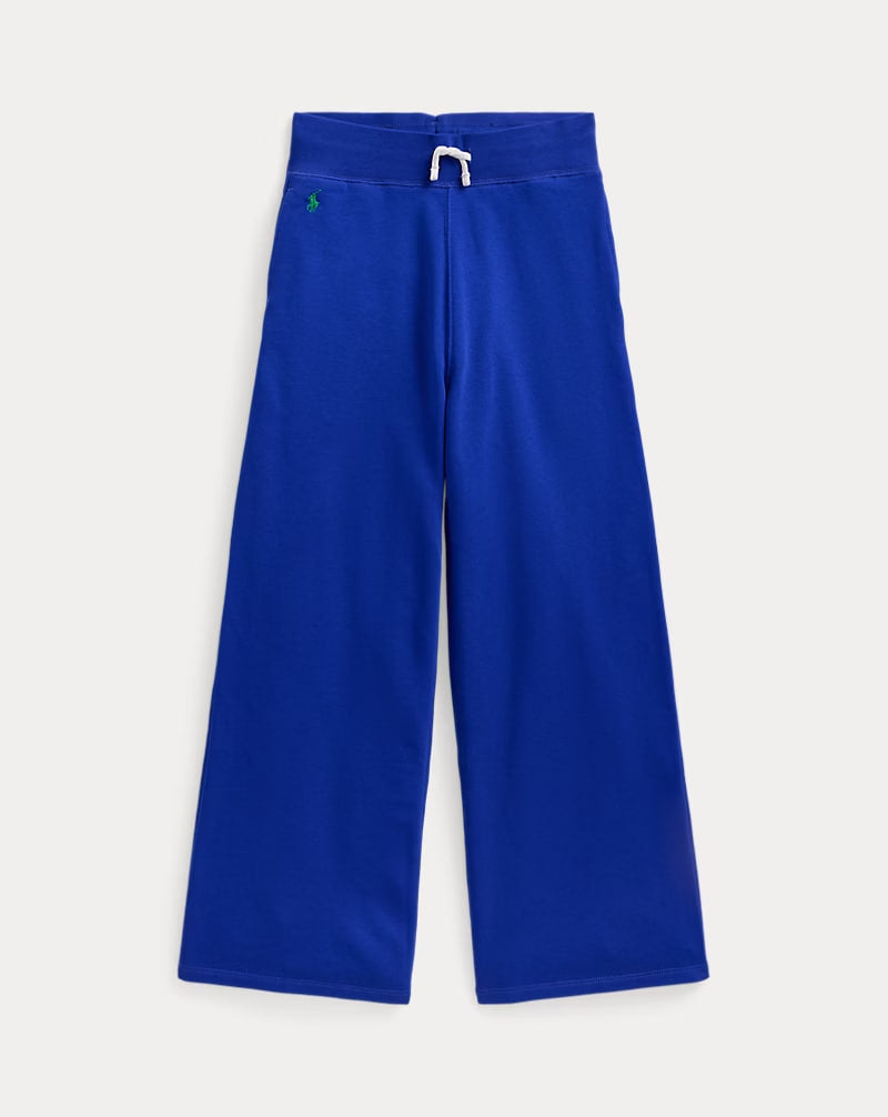 French Terry Wide-Leg Sweatpant 7-16 - - Royal blue