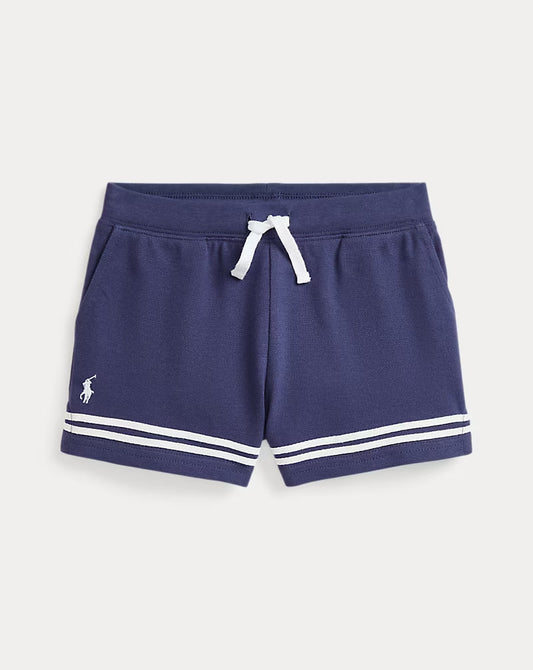 Striped Stretch Mesh Short 2-6 - - Navy