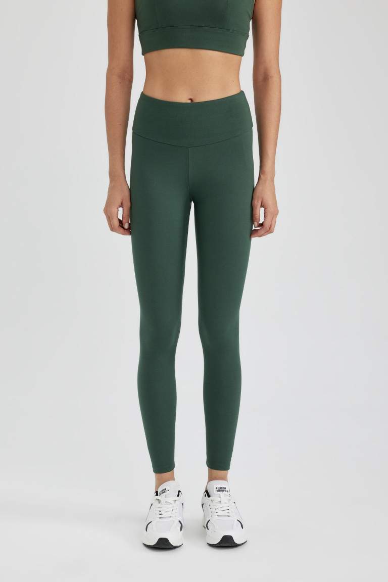 DeFactoFit Waist Wrapping Premium Leggings - - Green