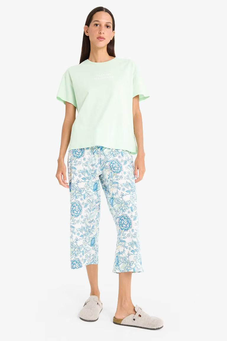 Fall in Love Regular Fit Striped Top Shorts 2 Piece Pajama Set - -