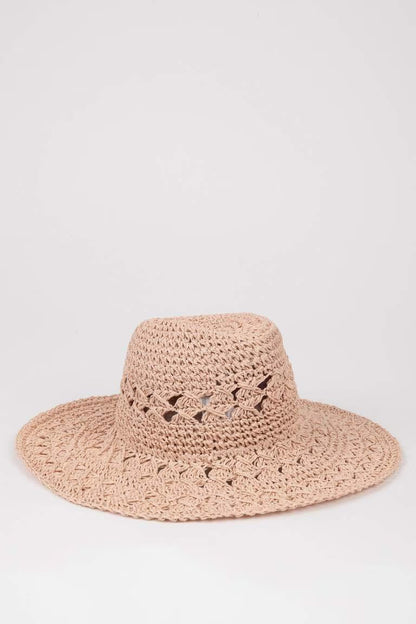 Woman Straw Hat - - Beige
