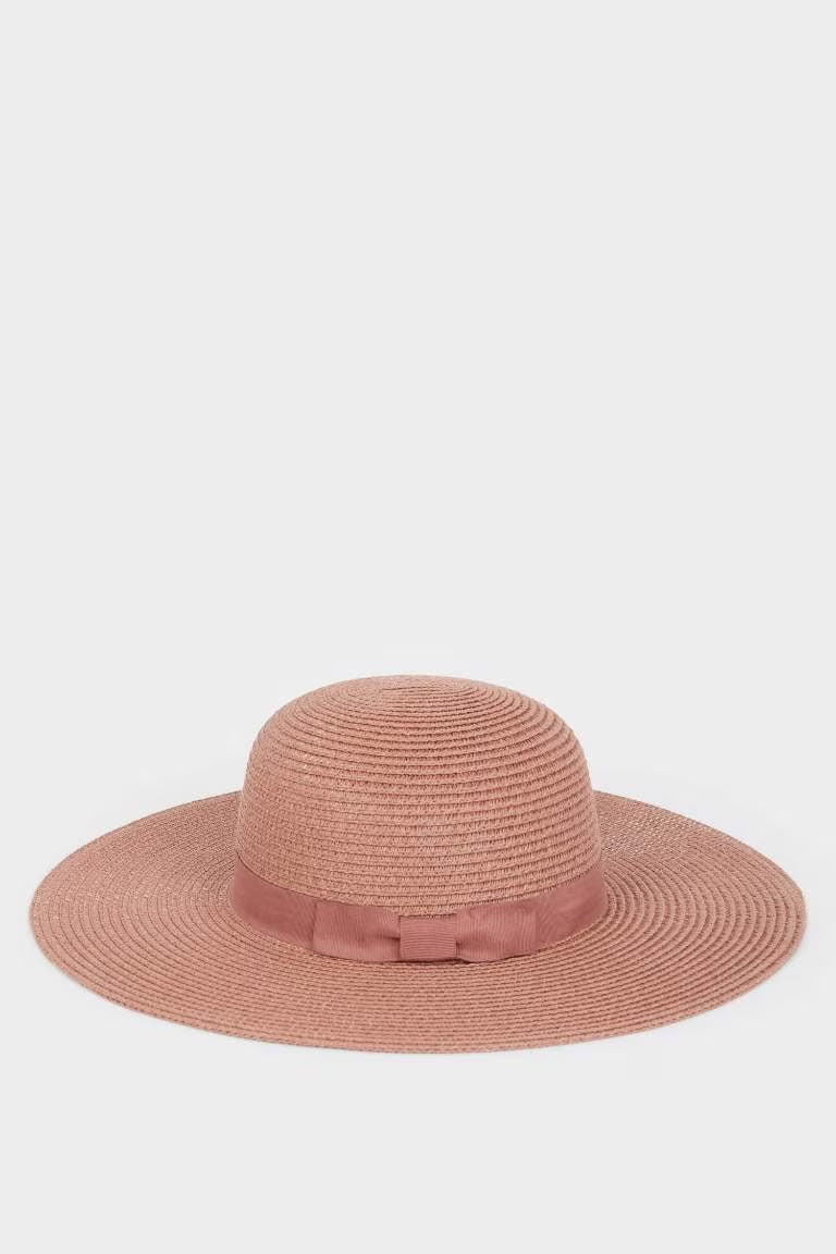 Woman Straw Hat - - Pink