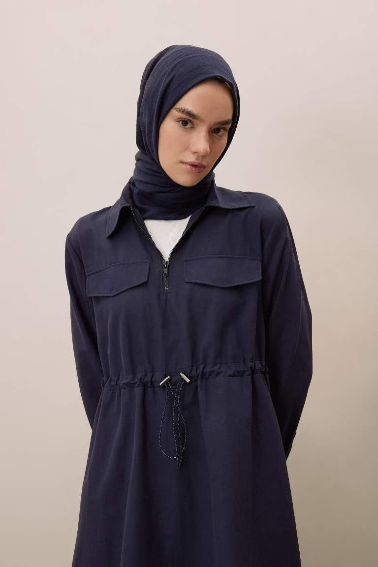 Woman Hijab Shawl - - Navy