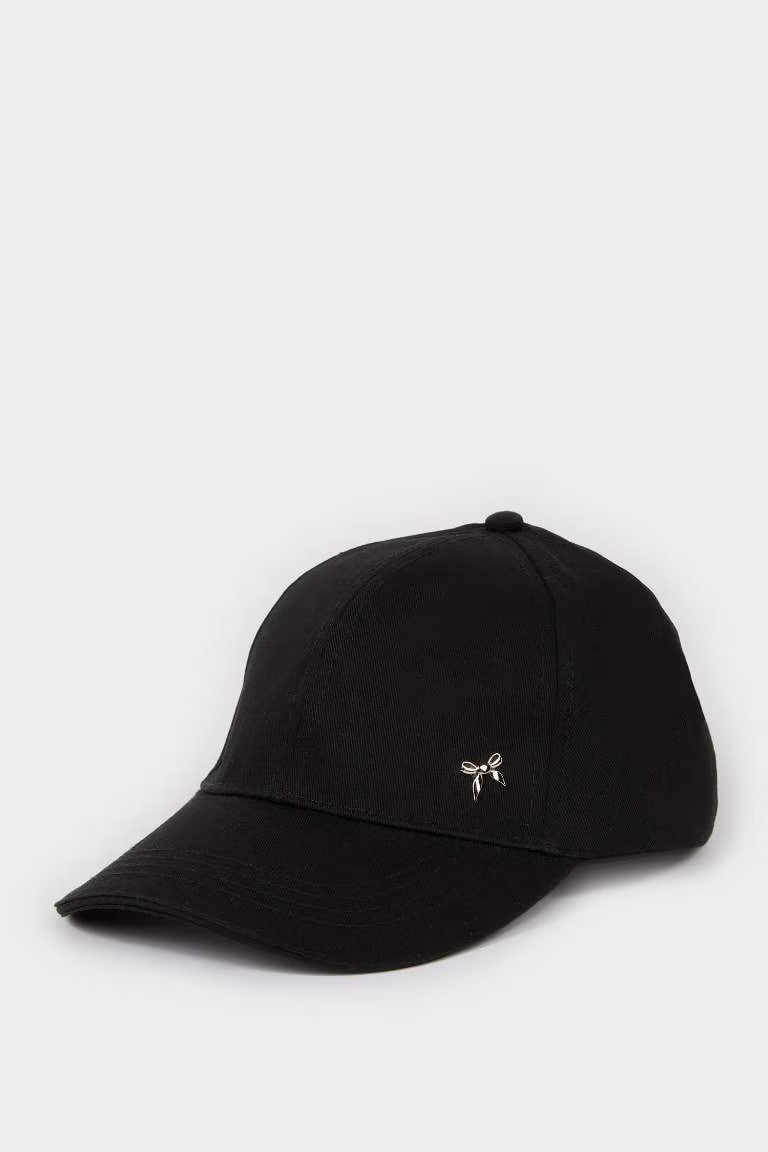 Woman Cotton Cap - - Black