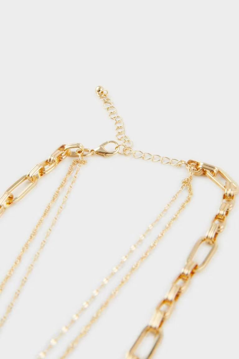 Woman Gold Y Necklace - -