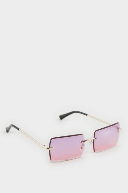 Woman Square Sunglasses - - Multicolor