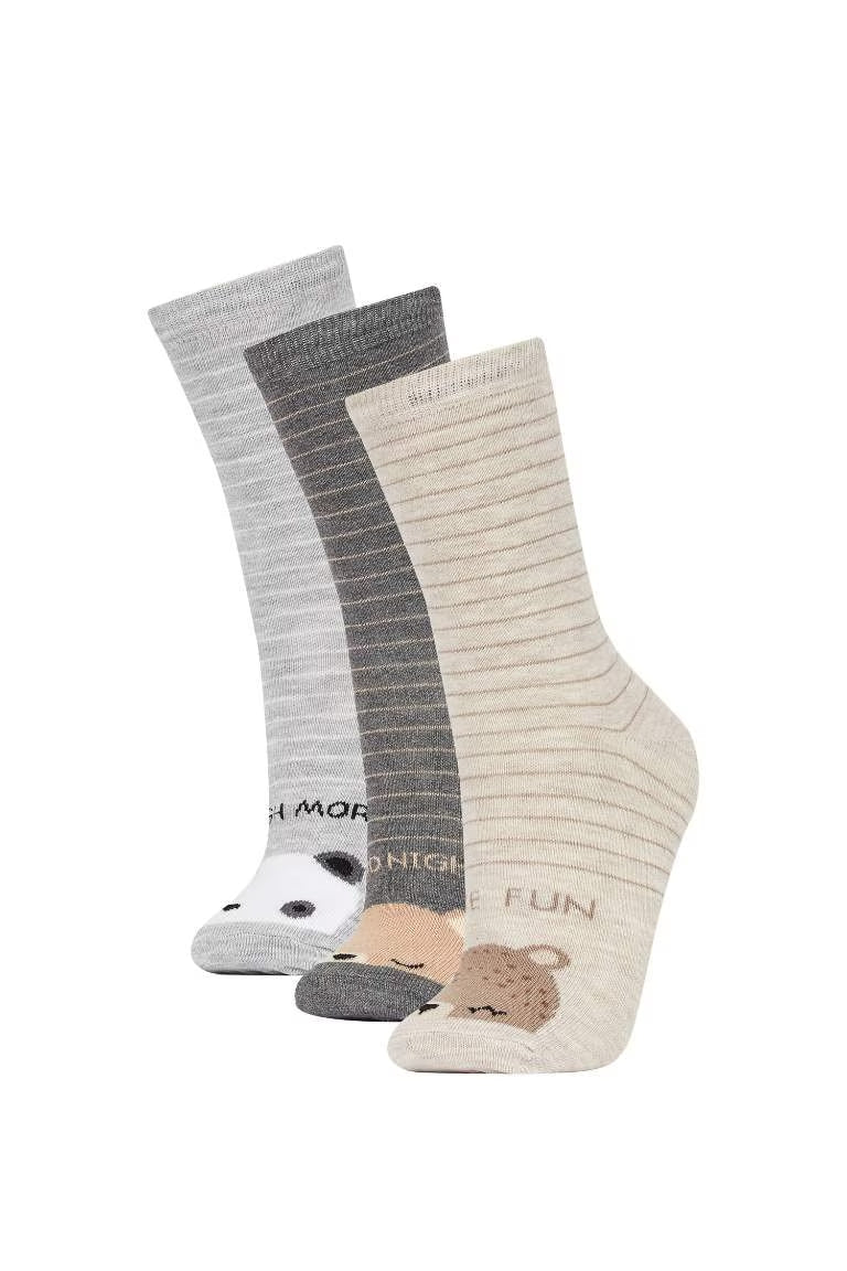 Woman Animal 3 piece Long sock - - Animal