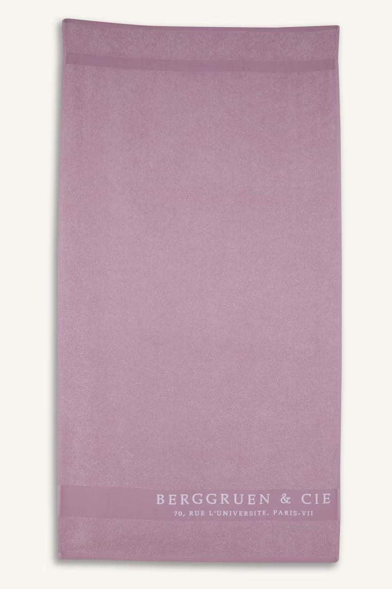 Printed Cotton Towel - - Purple