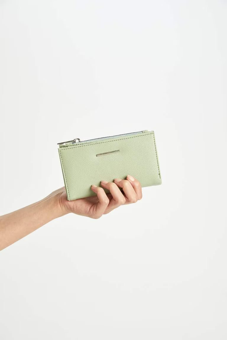 Woman Faux Leather Wallets - - mint green