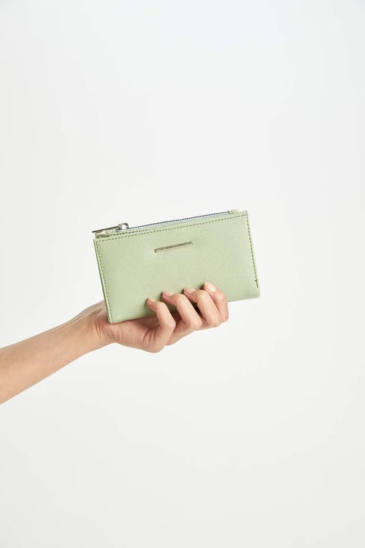 Woman Faux Leather Wallets - - mint green
