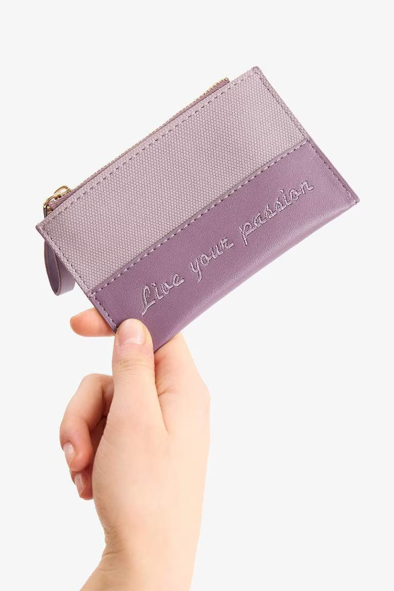 Woman Faux Leather Wallets - - lavender