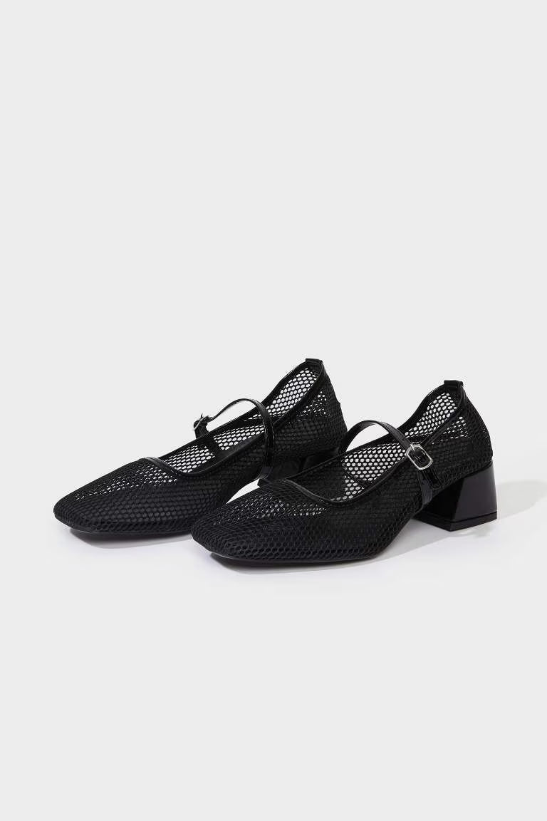 Woman Single Strap Heeled Shoes - -