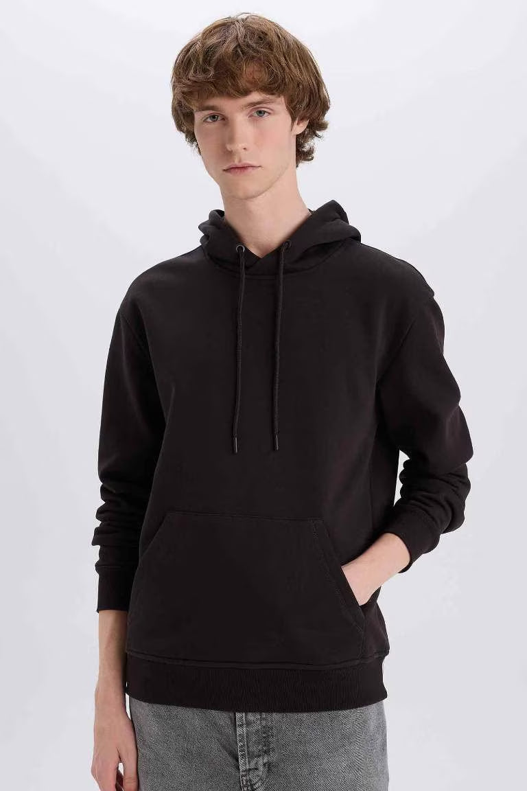 Regular Fit Long Sleeve Sweatshirt - - Brown