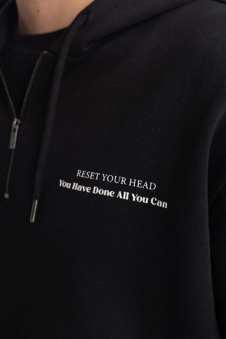 Oversize Fit Long Sleeve Sweatshirt - -