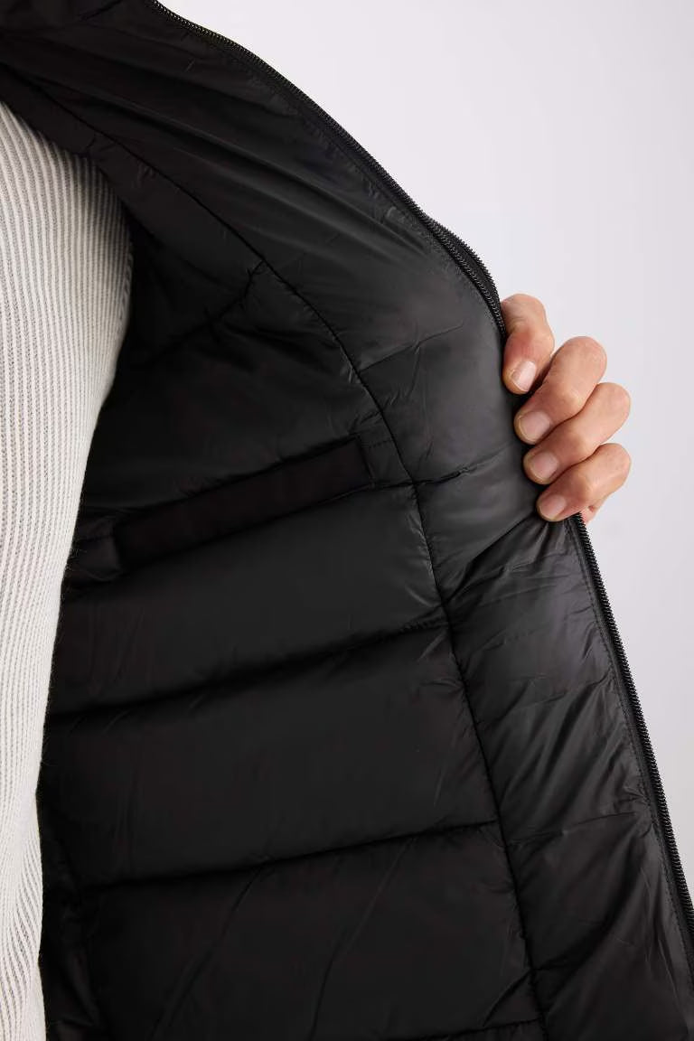 Slim Fit Hooded Waterproof Jacket - -