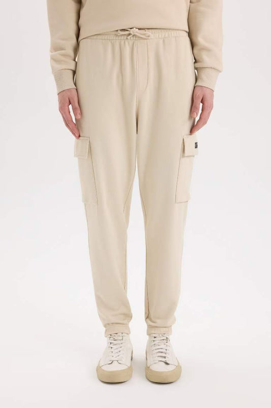 Regular Fit With Cargo Pocket Trousers - - Beige