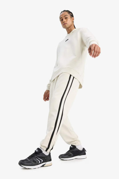 DeFactoFit Standard Fit Scuba Fabric Sports Jogger Sweatpants - - stone
