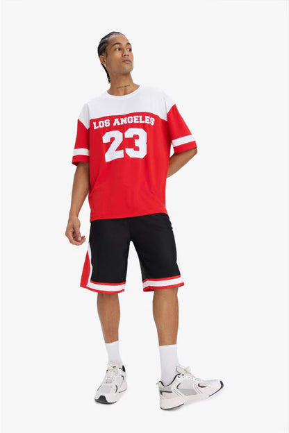 DeFactoFit Oversize Fit Sports Shorts - - Black