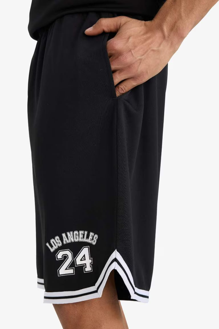 DeFactoFit Fast Drying Standard Fit Sports Heavy Fabric Shorts - -