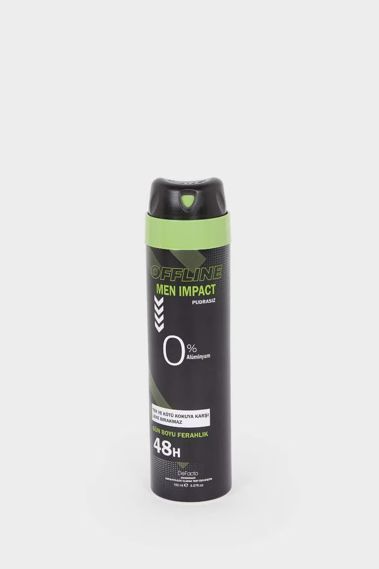 Defacto Abstract Man Impact Aromatic 150 ml Man Deodorant - - GRAY