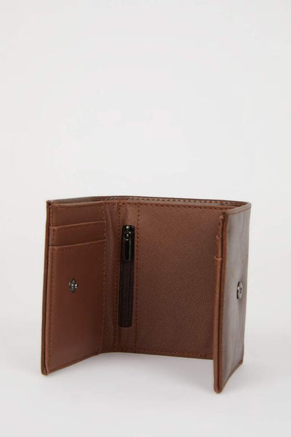 Man Faux Leather Wallets - -
