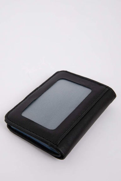 Man Faux Leather Wallets - -