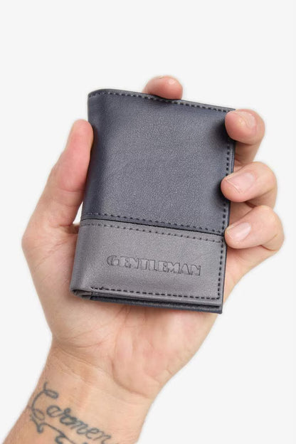 Man Faux Leather Wallets - - Navy