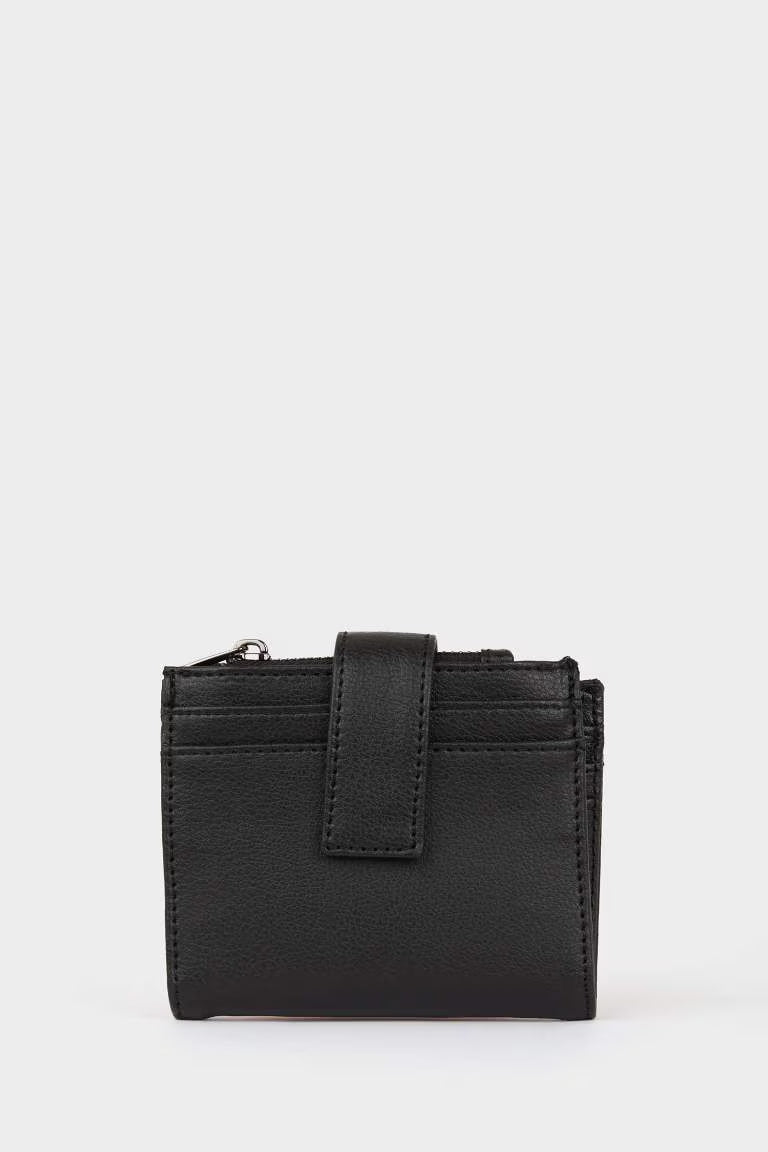 Man Faux Leather Wallets - -