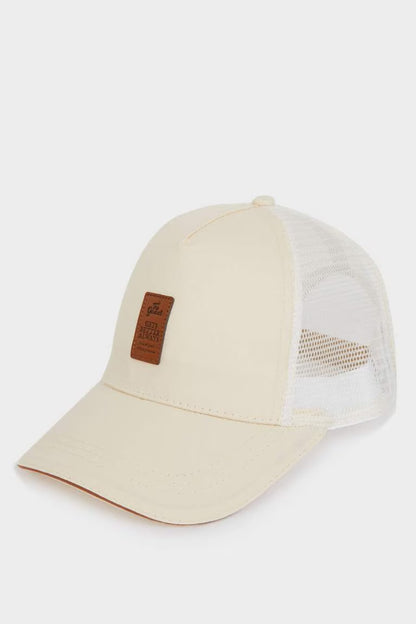 Man Label Printed Woven Baseball Basketball Cap - -