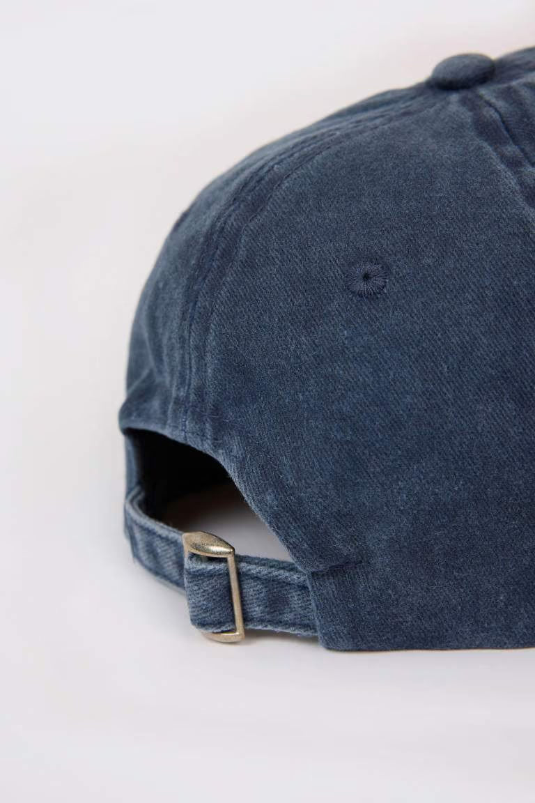Boy Cotton Denim Cap - -
