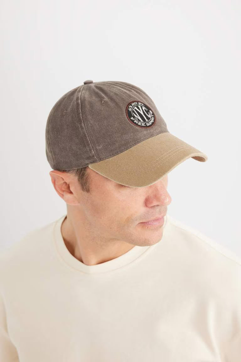Boy Cotton Denim Cap - -