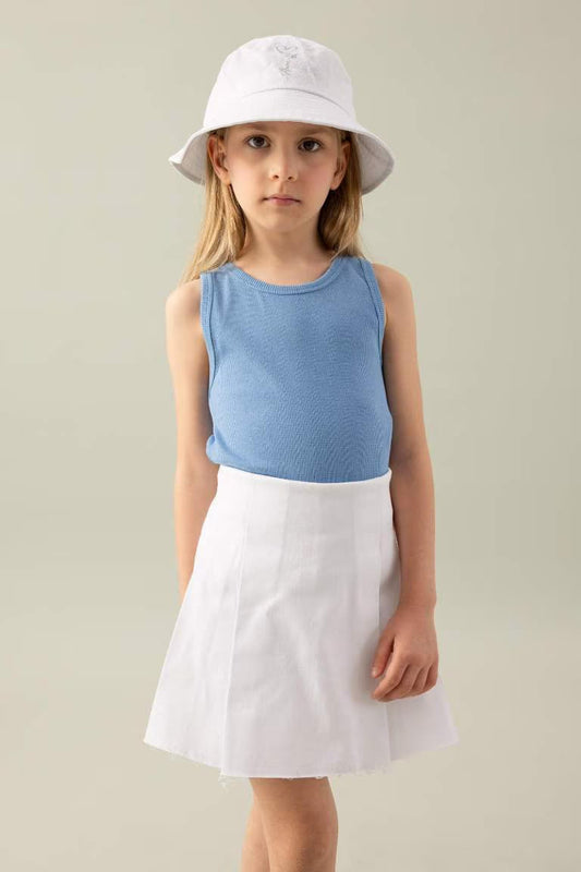 Girl Crop Top - - Cornflower Blue