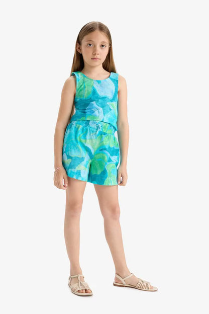 Girl Short Sleeve Blouse - -