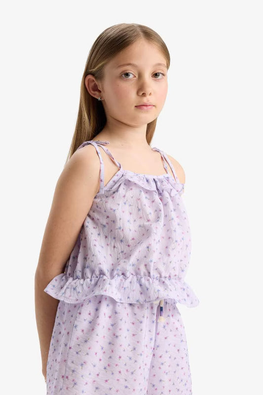 Girl Short Sleeve Blouse - -