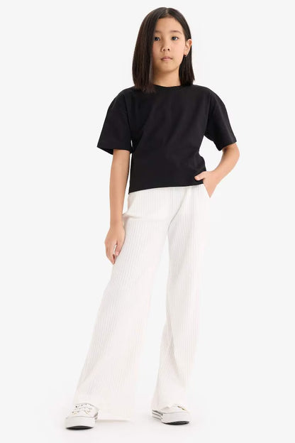 Girl Wide Leg Trousers - -