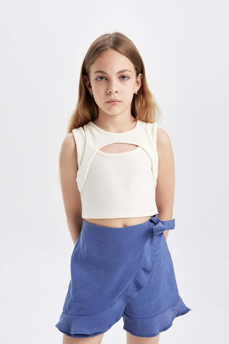 Girl Modal Skirt - - Blue