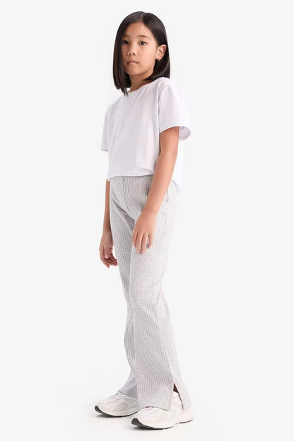 Girl Flare Leggings - - Heather