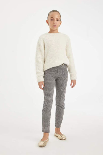 Girl Basic Standard Length Leggings - - Heather