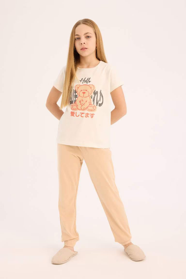 Girl Regular Fit 2 Piece Pajama Set - -