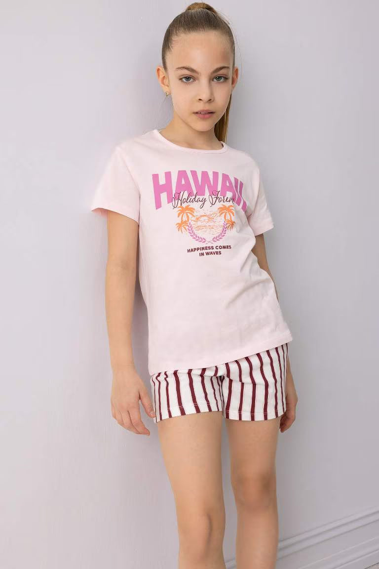 Girl Regular Fit 2 Piece Pajama Set - -